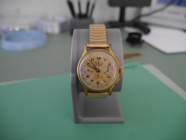 Chronographe vintage Vibrel plaqué or